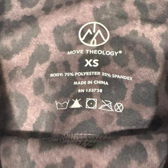 MOVE THEOLOGY City Lite Legging Stretchy Animal Print Yoga Pilates NWT XS - Picture 5 of 9